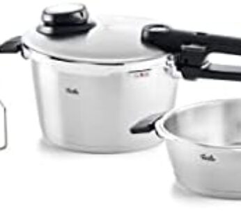 Fissler Vitavit Premium Pressure Cooker and Pressure Skillet Set, 2.6 Quart and 4.8 Quart