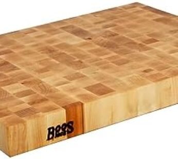 John Boos Boos Block CCB Series Large Reversible Wood Chopping Cutting Board, 2.25-Inch Thickness, 24″ x 18″ x 2 1/4″, Maple