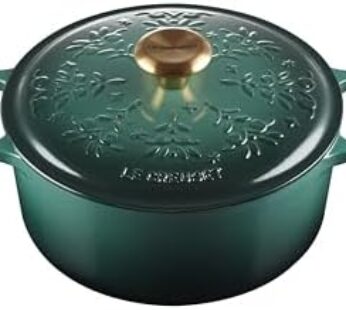 Le Creuset Noël Collection Enameled Cast Iron Holiday Tree Round Dutch Oven, 4.5 qt., Artichaut