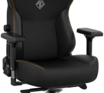 Anda Seat Kaiser 3 Large Gaming Chair for Adults – Ergonomic Black Leather Gaming Chairs with Lumbar Support, Comfortable Neck Support Office Chair