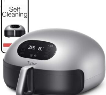 Dome Air Fryer, No.1 Cooking Speed Large Air Fryer with Superior Airflow, Self-cleaning Smart Digital Air Fryer with Dishwasher Safe Basket for Quick Easy Meals, Up to 32 Chicken Wings Capacity