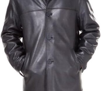 BGSD Men Samuel New Zealand Lambskin Leather Car Coat (Also available in Big and Tall and Short) Download Images  Configuration