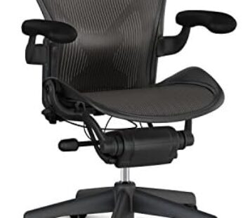 Herman Miller Classic Aeron Chair – Fully Adjustable, C size, Adjustable PostureFit, Carpet Casters Download Images  Configuration