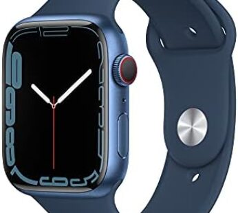 Apple Watch Series 7 [GPS + Cellular 45mm] Smart Watch w/Blue Aluminum Case with Abyss Blue Sport Band. Fitness Tracker, Blood Oxygen & ECG Apps, Always-On Retina Display, Water Resistant Download Images  Configuration