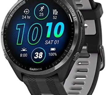 Garmin Forerunner® 965 Running Smartwatch, Colorful AMOLED Display, Training Metrics and Recovery Insights, Black and Powder Gray, 010-02809-00 Download Images  Configuration