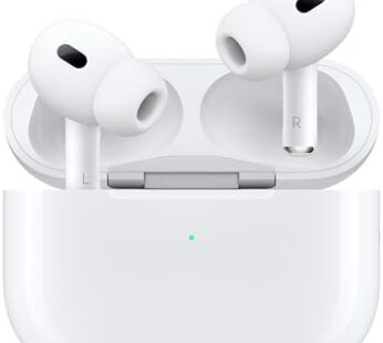 Apple AirPods Pro 2 Wireless Earbuds, Active Noise Cancellation, Hearing Aid Feature, Bluetooth Headphones, Transparency, Personalized Spatial Audio, High-Fidelity Sound, H2 Chip, USB-C Charging